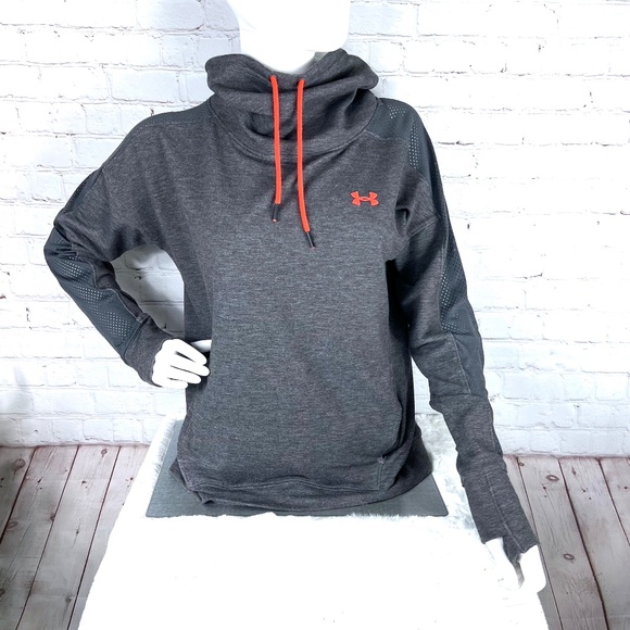 Under Armour Tops - 🔥CCO SALE! |•UNDER ARMOUR•| Grey Turtleneck 'Igel Disrupt' Loose Fit Sweatshirt